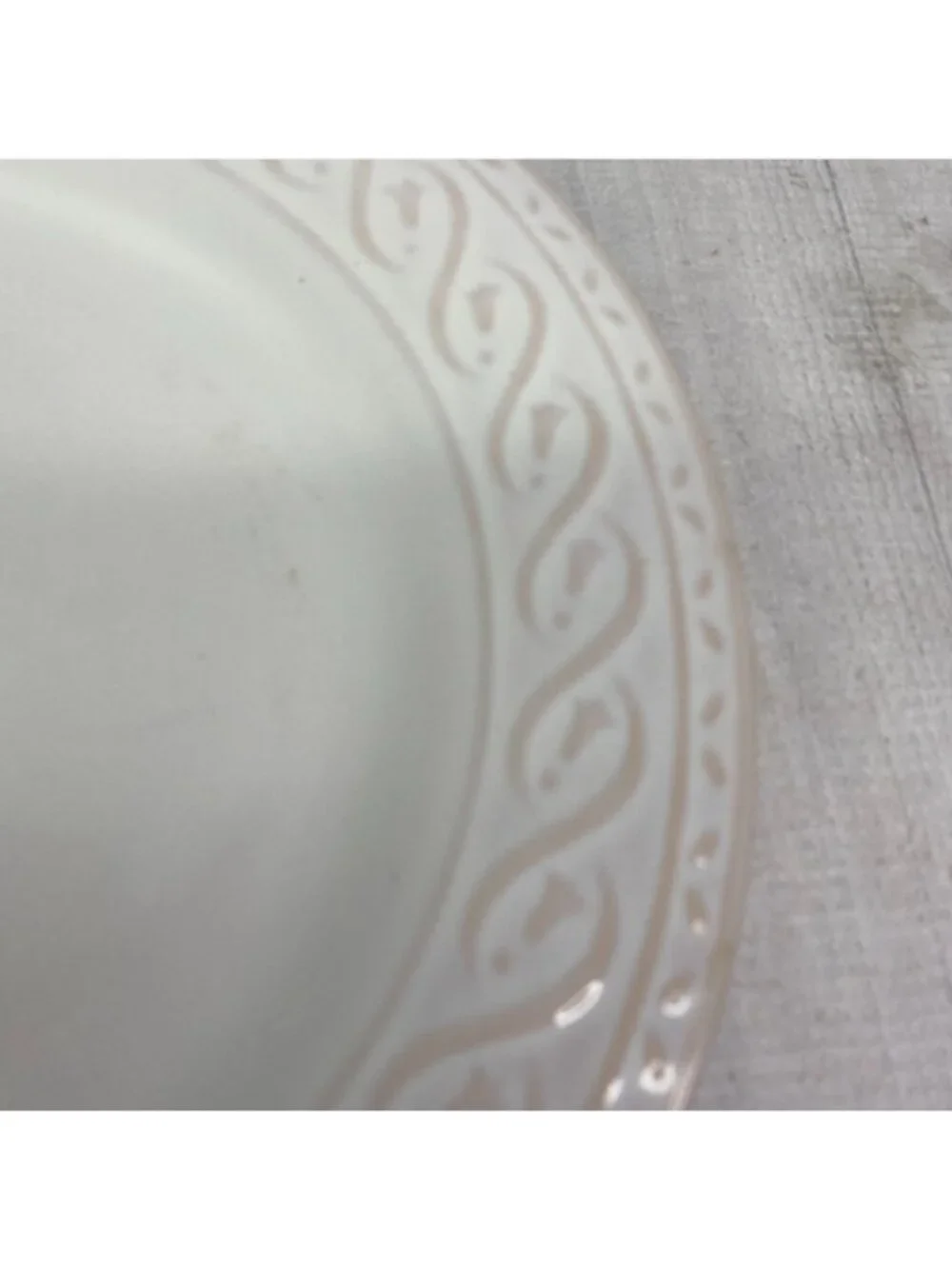 Gibson Everyday Terracotta Detail Embossed Rim Ceramic 11